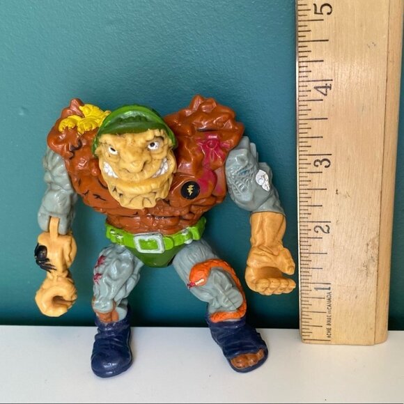 VINTAGE 1989 Playmates Teenage Mutant Ninja Turtles General Traag 4" Figure - Picture 8 of 8